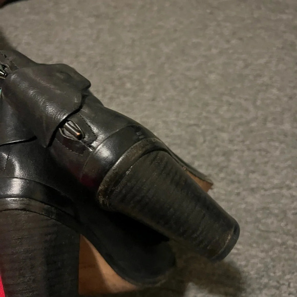 Rag & Bone Kerr Black Leather Ankle Chelsea Boots, size 39 - Picture 7 of 9